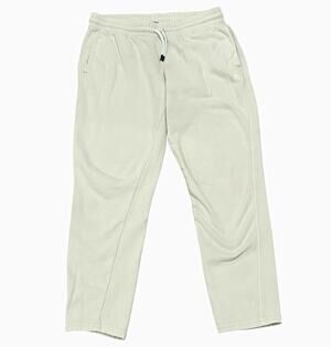 The North Face Women's Fleece Jogger Pants Size L White Elastic Waist Pockets